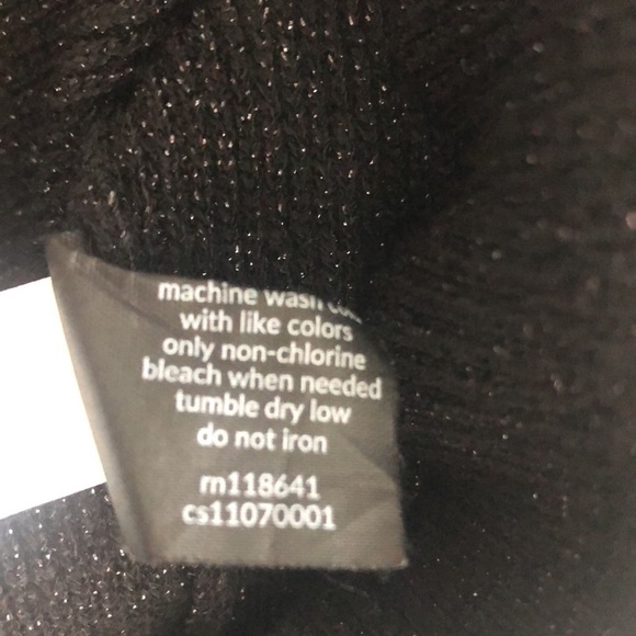 Lane Bryant Black Silver Speck Crop Sweater 22/24 - Picture 9 of 9